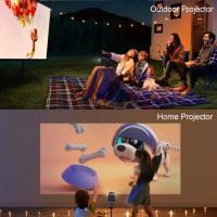 HY320 Mini Projector New Native 720P Android 11 4K 300ANSI Wifi6 BT5.0 Portable Outdoor Cinema 180° Rotating Projector - details 10