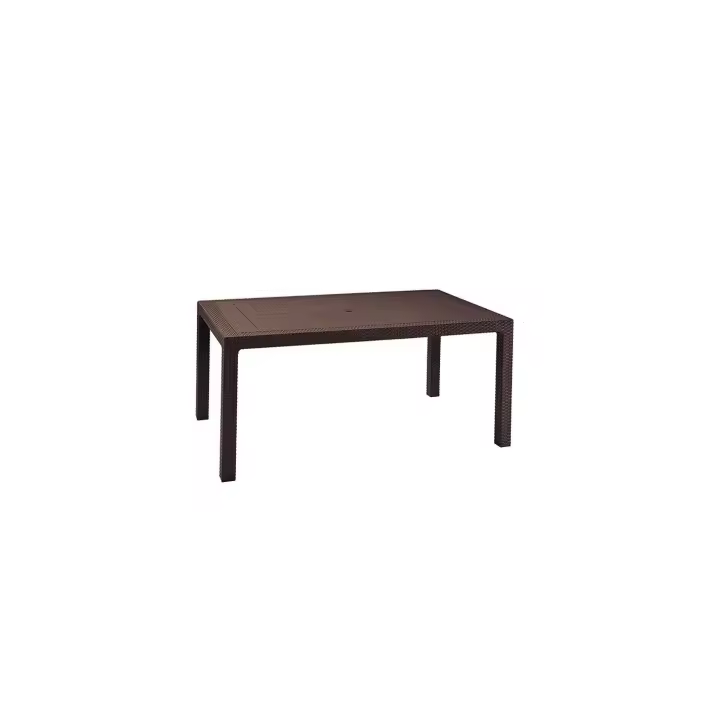 MESA JARDIN MELODY RESINA TRENZADA MARRON 160X94 CM KETER DE SUINPLAS DECORACIONES - 1