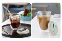 Taza De Café Expreso Doble Aislamiento En Vidrio Transparente Tamaño Variado Para Cerveza Té Leche Whiskey Bebida Ecológica Hecha a Mano - details 7