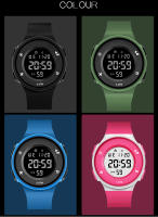 Reloj Digital Para Hombre LED Deportivo Reloj Militar Con Alarma Y Luz Luminosa Resistente Al Choque Y Al Agua Multifuncional Material De Correa De Silicona - details 5