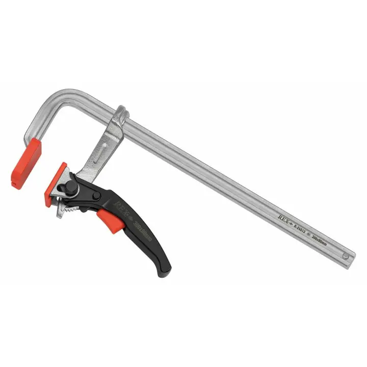ścisk stolarski  80x 300mm stalowy kuty + zapadka - 1
