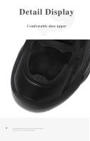 Zapatos De Correr Para Hombre 2024 Calidad Superior Transpirables Moda Invierno Con Lining De Peluche Cálido Comodidad Clásicos Casuales Con Punta Redonda Material Superior Artificial - details 1