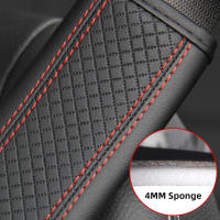 Almohadilla De Cinturón De Seguridad De Cuero PU Para Coche Cubierta De Hombro Transpirable Protección Accesorios De Automóvil Interior - details 6