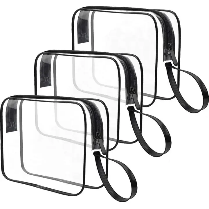 Bolso Claro del artículo del tocador del viaje, bolsos líquidos del bolso del artículo del tocador del viaje por la TSA, bolso cosmético transparente - 1
