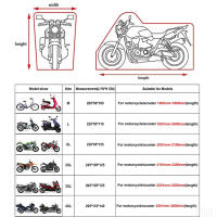 Cubierta De Motocicleta Universal Para Todas Las Estaciones Resistente Al Agua Y Protección UV Cubierta Impermeable Para Bicicletas De Motocicleta Y Scooter - details 1