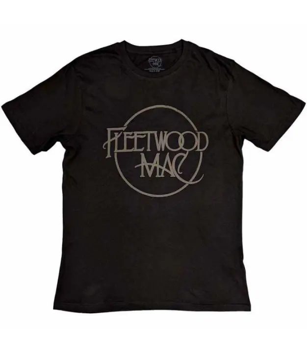 Camiseta Logo Fleetwood Mac con Estampado Hi-Build Licencia Oficial RockOff FMTS17MB - 1