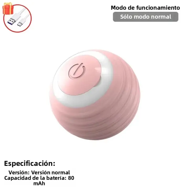Nueva Bola Interactiva Para Gatos Con C Cola Automática Recargable Juguete Inteligente Para Mascotas Juguete Inteligente Para Gatos - 1