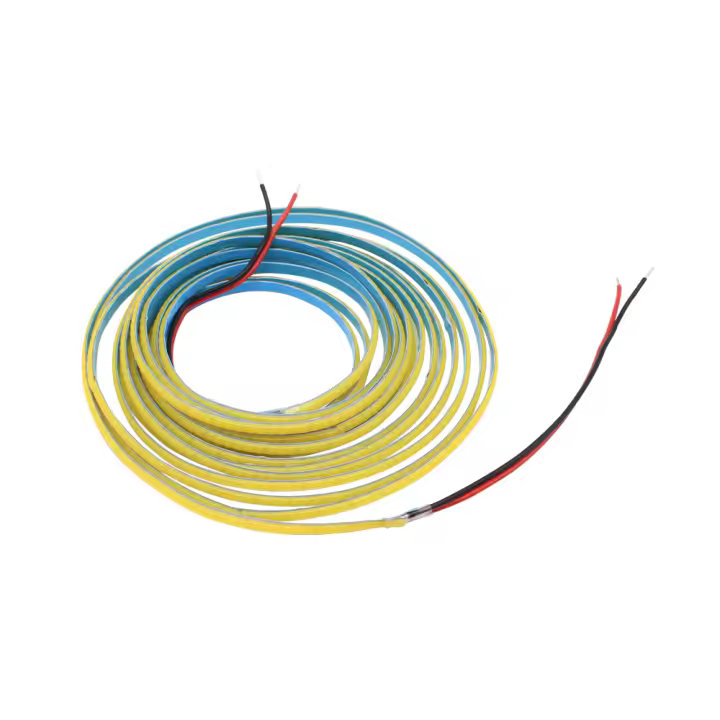 Tira De Luz COB Flexible 5M 12V 24V DC 2 Wire CCT 600 LEDs/m Alta Densidad Dual Blanco FCOB Tape Lamp 5mm PCB Luz Lineal - 1