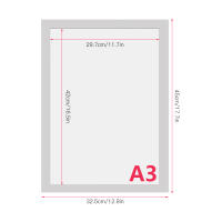 Marco De Fotos Magnético PVC A4 Transparente Para Nevera Tablero De Anuncios Armario Soporte Para Documentos Blanco - details 19