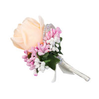 Broche De Silken Artificial Para Mujer Y Hombre Corsé De Mano Flor De Boda Decoración De Fiesta Para Novio Y Novia - details 12