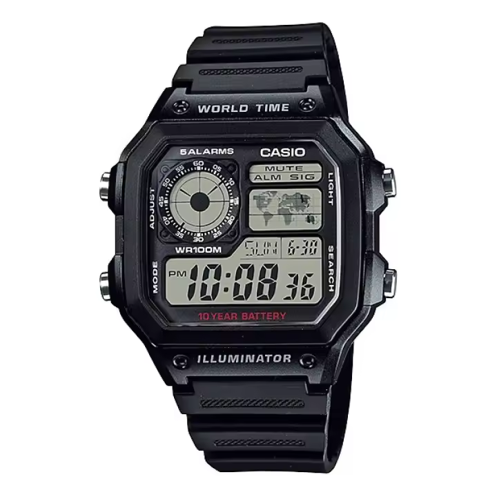 Casio AE-1200WH-1AV: Este reloj Casio es el compañero ideal para tus aventuras al aire libre y más allá - 1