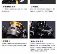 Nueva Carrete De Pesca DAIWA 2023 CROSSFIRE LT Spinning 1000-6000 ABS Spool Metálico Potencia 5-12KG Engrosado Doble Dirección - details 16