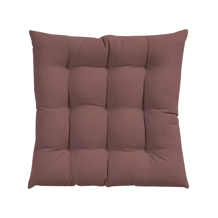 GREATOYAR  Juego de 2 Cojines para Silla y Asiento, Decoración de Asiento de Jardín Casa Terraza, Cojín Decorativo con Correas de Sujeción, 9 Pespuntes, Fabricado en España, 38x38x3.5cm, Rojo/Azul/Marrón/Crema/Gris/Morado/Rosa - 1
