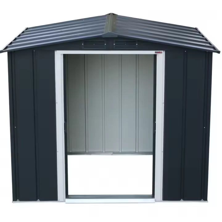 Organiza tu jardín 6 'x 4' cabaña de metal Duramax por Ezooza 1221X2020x1805mm Gris: perfecto en tu oasis verde - 1