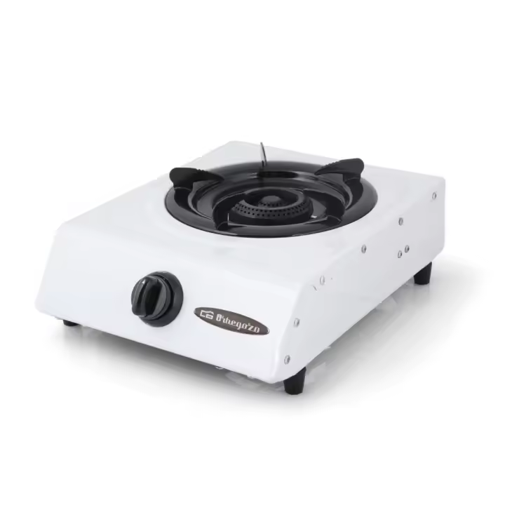 Orbegozo hornillo de gas FO 1600, encendido piezoeléctrico, quemador de triple corona, superficie resistente a altas temperaturas, uso exterior - 1