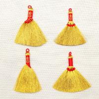 Mini Escoba Tejida a Mano Con Borlas Ornamentos Chinos Estilo Tradicional Regalos Afortunados Para Bebés Creativos Suministros Festivos - details 3