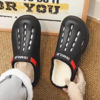 Zapatillas De Invierno Para Hombre Suaves Y Cálidas De Peluche Interior Para Dormitorio Calzado De Algodón EVA Clogs Confortables Tallas 38-45 - details 5