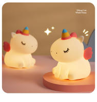Lámpara De Noche Dinosaurio Unicornio Recargable LED Silicone Para Niños Luces De Ambiente Para Dormitorio Y Cocooning Regalo Para Bebés - details 24