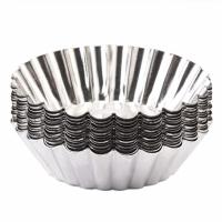 Molde De Pastel Creativo En Acero Inoxidable Para Hornear Tazas De Cupcake Pudding Y Tartas De Huevo Herramienta De Cocina Ecológica Y Resistente - details 5