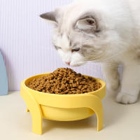 Cuenco De Alimentos Para Gatos Y Perros Alto Con Protector De Cuello Universal Antideslizante Material Plástico Forma Redondeada - details 2