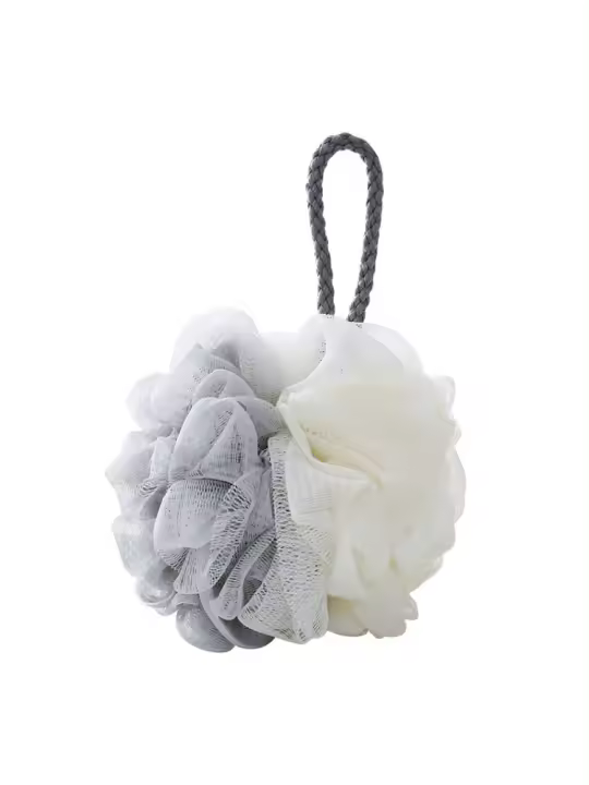 1Pc Esponja De Ducha Suave Con Red Malla Para Crear Bolitas De Jabón Exfoliante Para El Cuerpo Y Limpieza De Espalda Accesorio De Baño - 1