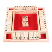 Juego De Mesa Deluxo Con Dados Para 4 Personas Juego De Cartas De Cierre De Caja Con 10 Números Para Adultos Y Familias Fiesta Club Bebida - details 2