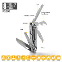 Cuchillo De Bolsillo Multifuncional Para Camping Y Sobrevivencia Actividades Al Aire Libre Y Indoor Con Destornillador Corkscrew Tijeras Y Sierra - details 2
