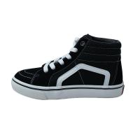 Zapatos altos de lona para niño y niña con cordones y suela de goma ANDY-Z AN2392 black - details 0