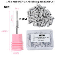 Kit De 50 Piezas De Bandas De Lijado Para Uñas Mini 3mm Con Brocas Y Mandril Accesorios Eléctricos Para Manicura Eliminador De Piel Muerta - details 4
