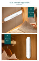 Lámpara Nocturna LED De Inducción Corporal Con Adhesivo Y Succión Magnética Para Armario Luz De Tira Larga Recargable Moderna - details 6