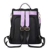 Mochila antirobo Negra para Mujer, Morral sencillo a la moda, informal, pequeña, impermeable, para viaje - details 4