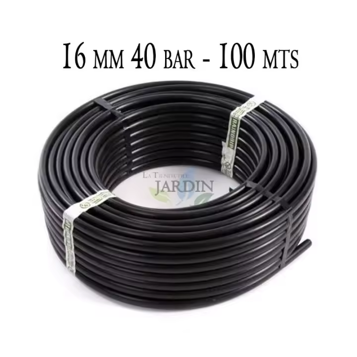 Suinga Tubería Polietileno Agrícola 16mm 40 Bar 100m Negro - 1