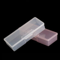 Caja De Almacenamiento Para Uñas Rectangular Y Transparente De Plástico Con Espátula Lápiz Y Archivo De Pulido Para Arte De Uñas - details 7