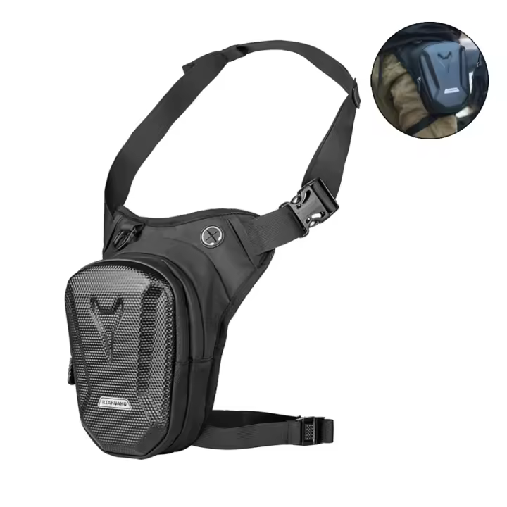 Bolsa Lateral De Motocicleta EVA Carcasa Dura Móvil Casual Cinturón Moto Teléfono Móvil Monedero Paquete De Hombro - 1