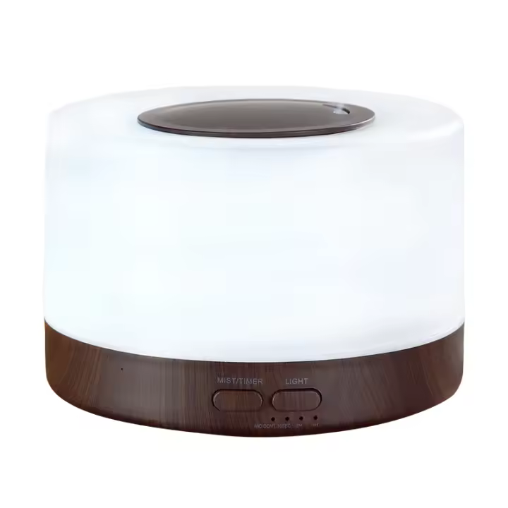 Deshumidifier Humidificador de Aire Ultrasónico Eléctrico Difusor de Aroma de 500Ml con Luz LED Protección Contra Sobrealimentado - 1