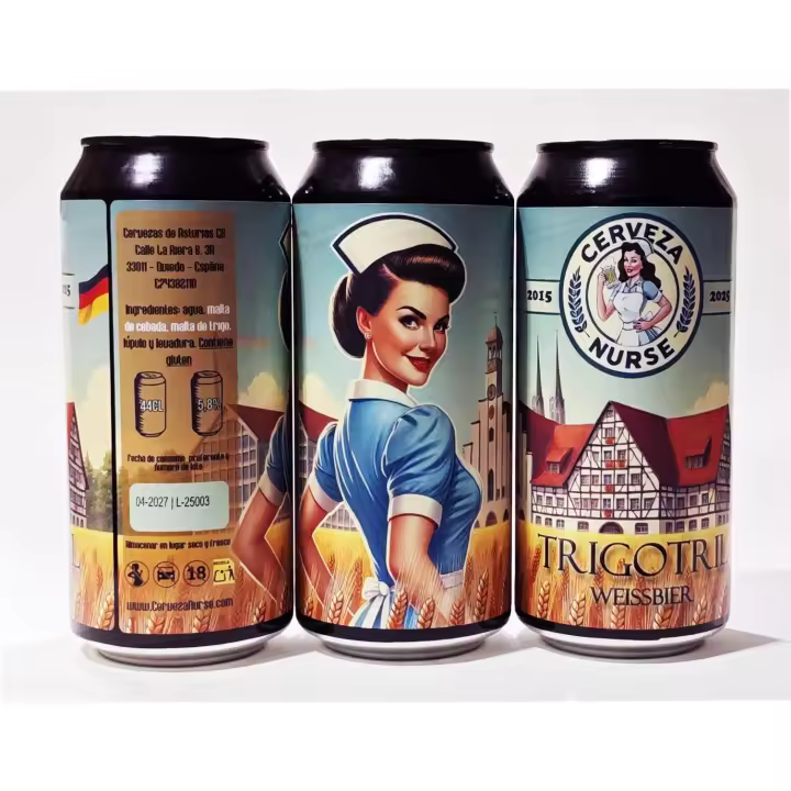 Cerveza Nurse TRIGOTRIL (Lata 44cl) - 1