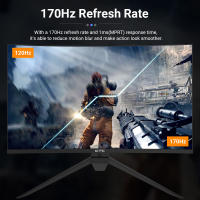 Gaming Monitor Curvo Pantalla para PC juegos KTC 32” inch 170Hz 2K QHD  H32S17  ( 2560x1440_1ms _ NTSC 85%_ Panel HVA 1500R Sin Marco_HDMI2.0_ DP1.4_ USB_Audio_ 16:9_ Flicker-Free_ Low Blue Light_ 300cd/m²_ 3500:1_ sRGB 99%)  FreeSync & G-Sync - details 3