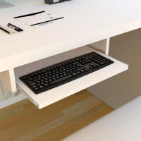 Henor PortaTeclado Bandeja Extraíble Madera FSC®. Bajo escritorio. Bajo Mesa. 55-68-70 Cm. Blanco. Gris. Grafito. Henor - details 7