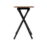 The Secret Home Taburete Plegable de Madera - 30x45cm - Estructura Metálica - Ideal para Cocina, Terraza o Jardín - Color Natural - Diseño Moderno - details 4