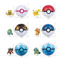 Figura De Acción Pokemon Bola Elf Pokémon Con Pikachu Charizard Blastoise Mewtwo Variante De Pokeball Juguete De Modelado Regalo Para Niños Y Adultos - details 4