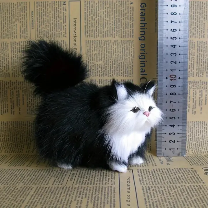 Juguete De Peluche De Gato Simulación Muñeco Suave De Gata Realista Para Niñas Y Niños Regalo De Cumpleaños O Día De San Valentín - 1