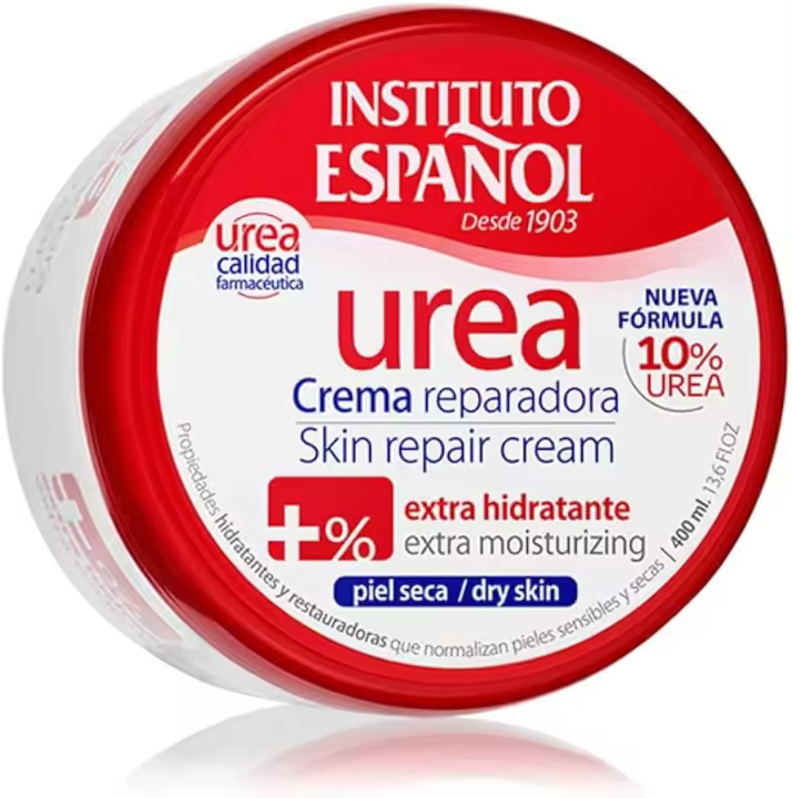 Crema Reparadora Avanzada UREA Instituto Español, Extra Hidratante para Piel Seca 10% Urea Tarro 400 Ml - 1