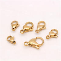 30-50Pcs Abrazaderas De Langosta De Acero Inoxidable 304 Para Pulseras Collares Cadenas Joyería DIY Tamaños 9-15mm Herramientas De Fabricación De Joyas - details 9