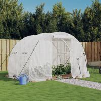 vidaXL Invernadero con estructura de acero 6 m² 3x2x2 m Color Blanco,  Verde, y mas - details 0