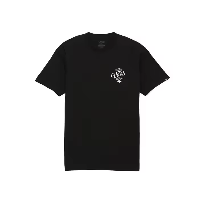 Camiseta Hombre Vans Sixty Negra - Corte Clásico - Tejido de Algodón Suave - 1