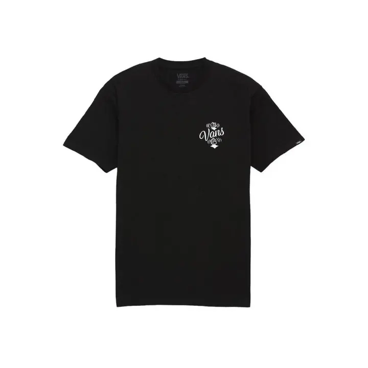 Camiseta Hombre Vans Sixty Negra - Corte Clásico - Tejido de Algodón Suave - 1