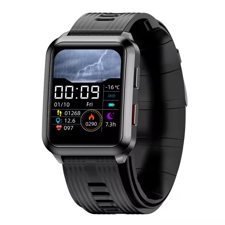 DAM. Smartwatch P60 con bomba de aire y balón prueba de presión arterial real. Termómetro corporal, frecuencia respiratoria. 4,7x1,4x3,7cm - 1