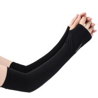 2 Pares De Mangas De Seda Para Hielo Protección Solar Para Hombres Y Mujeres Ciclismo Exterior Protección Contra La Luz UV Negro Y Blanco - details 4