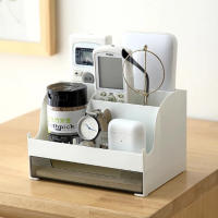 Organizador De Cosméticos Y Lápices Con Cajón Gran Capacidad Para Oficina Y Hogar Caja De Almacenamiento De Escritorio Para Regalos Y Decoración Del Hogar - details 1