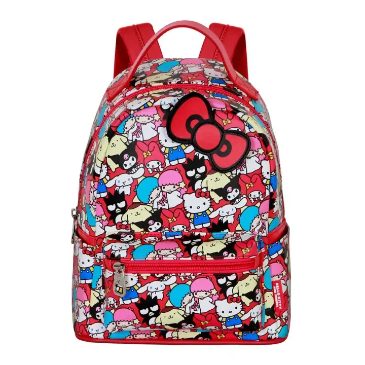 Mochila Friends Hello Kitty 25cm. Mochila ergonómica con amplio espacio. Diseño resistente y versátil para llevar tus pertenencias con estilo. - 1